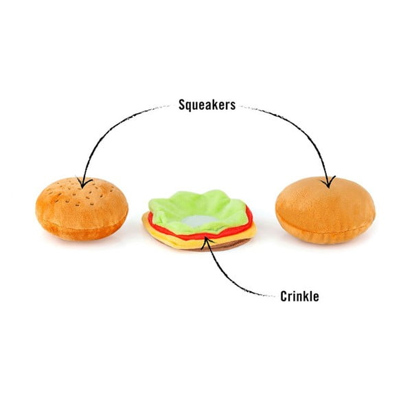 Játék kutyáknak Hamburger Mini - P.L.A.Y.-image-3