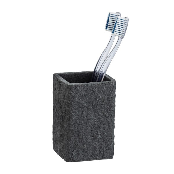 Villata sötétszürke fogkefetartó pohár - Wenko-image-2