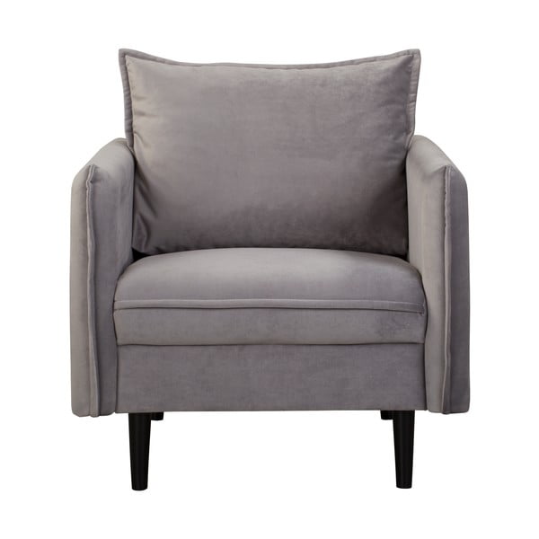 Szürke bársony fotel Juli – Ropez-image-2
