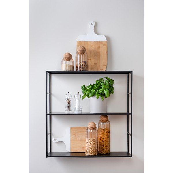 Gem barna üveg doboz parafa fedéllel, magasság 24 cm - PT LIVING-image-1