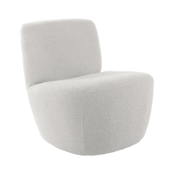 Fehér buklé fotel Ada – Leitmotiv