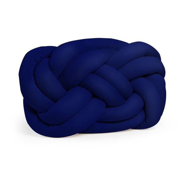 Cloud Knot Decorative Cushion Velvet Effect sötétkék díszpárna, 40 x 32 cm