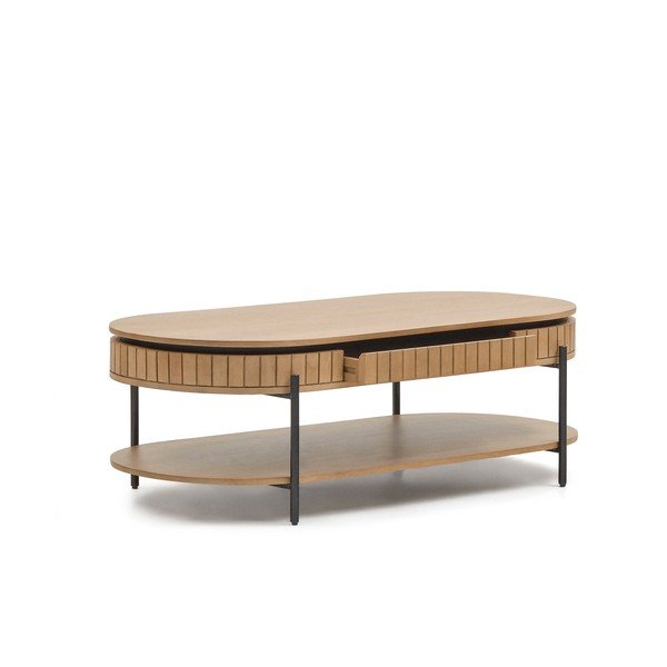 Mangófa dohányzóasztal 130x65 cm Licia - Kave Home-image-4