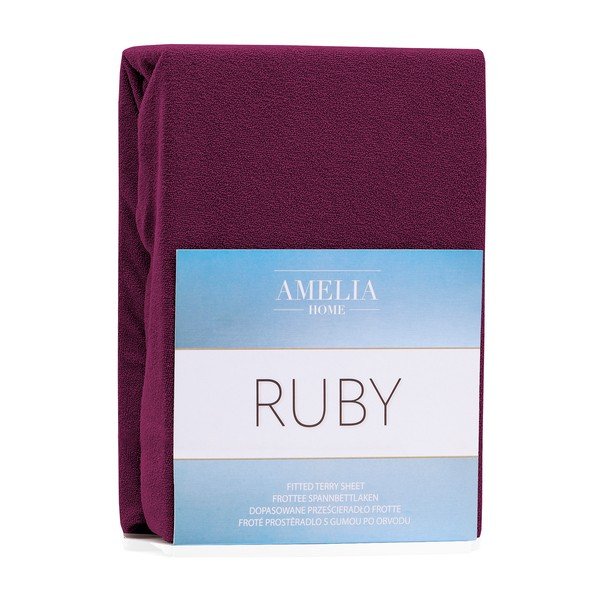 Ruby sötétlila gumis lepedő, 200 x 120-140 cm - AmeliaHome-image-1