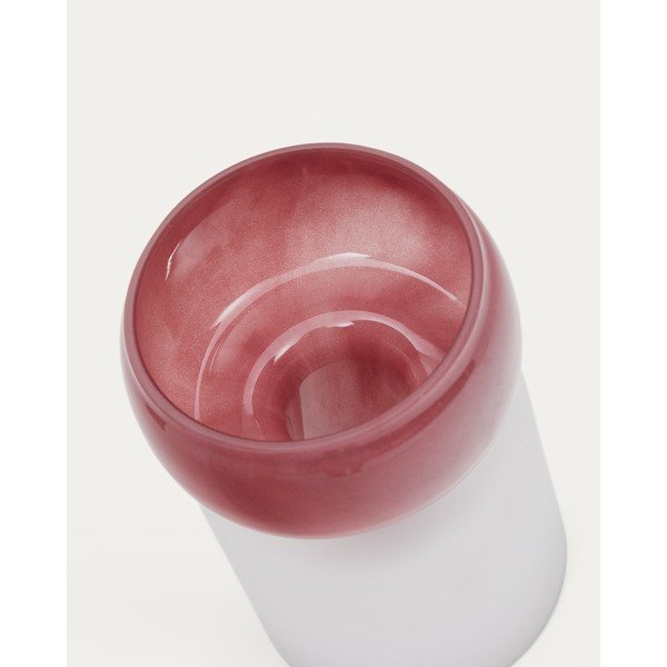 Rózsaszín üveg váza (magasság 19 cm) Kelse – Kave Home-image-4