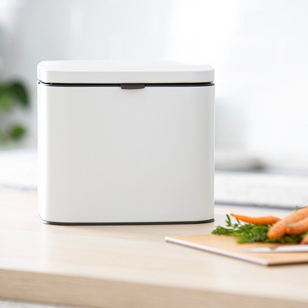 Fehér komposztálható hulladék gyűjtő 4 l Essentials – Ladelle-image-3