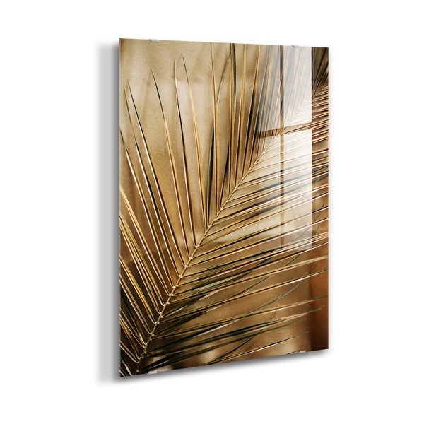 Nyomtatott üveg kép 80x120 cm Gold Palm  – Styler-image-4