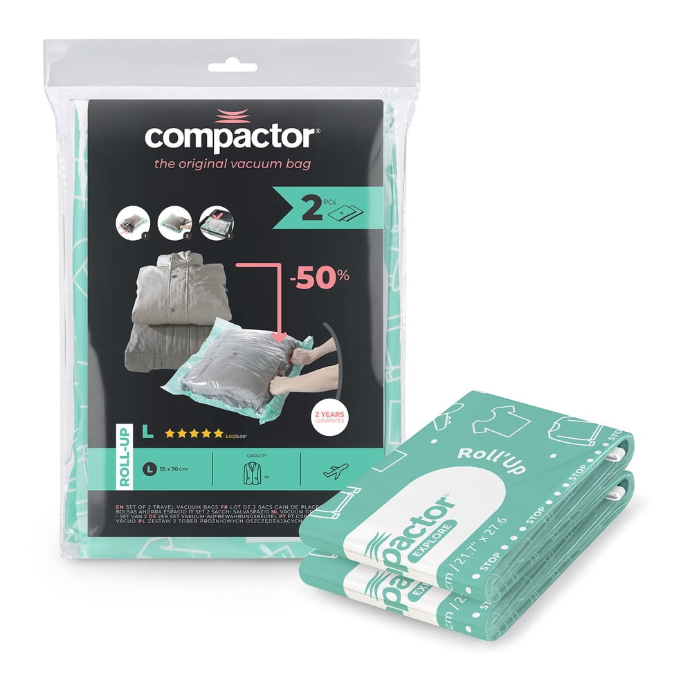 Vákuumzsák készlet 2 db-os Roll Up L  Compactor