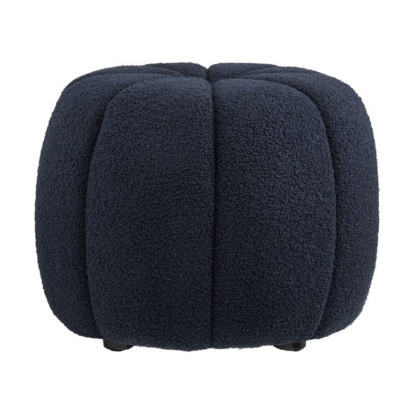 Sötétkék buklé puff Paisley – House Nordic