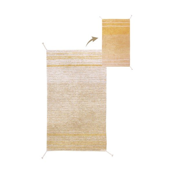 Okkersárga pamut szőnyeg 80x140 cm Twin Amber – Lorena Canals-image-3