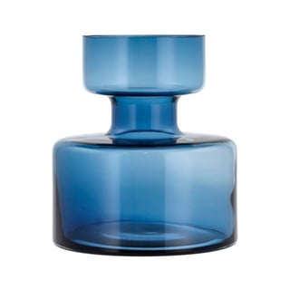 Tubular sötétkék üveg váza, magasság 20 cm - Lyngby Glas
