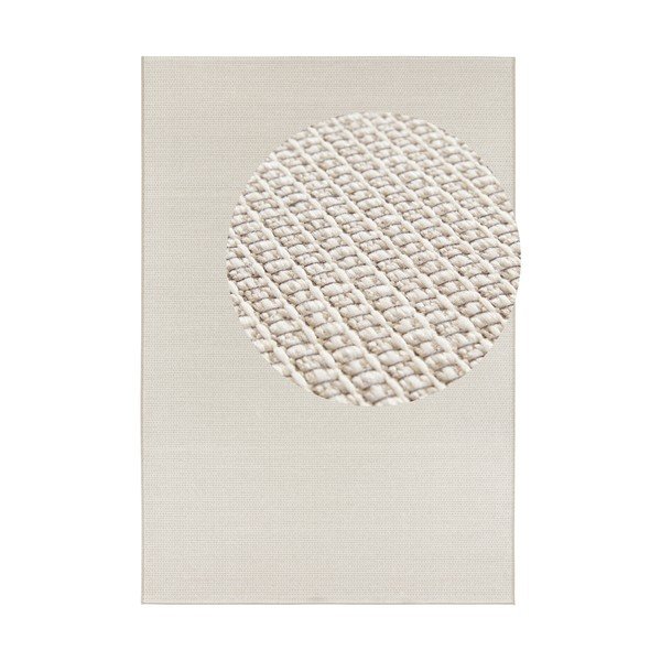 Secret Millau krémszínű-bézs kültéri/beltéri szőnyeg, 80 x 150 cm - Elle Decoration