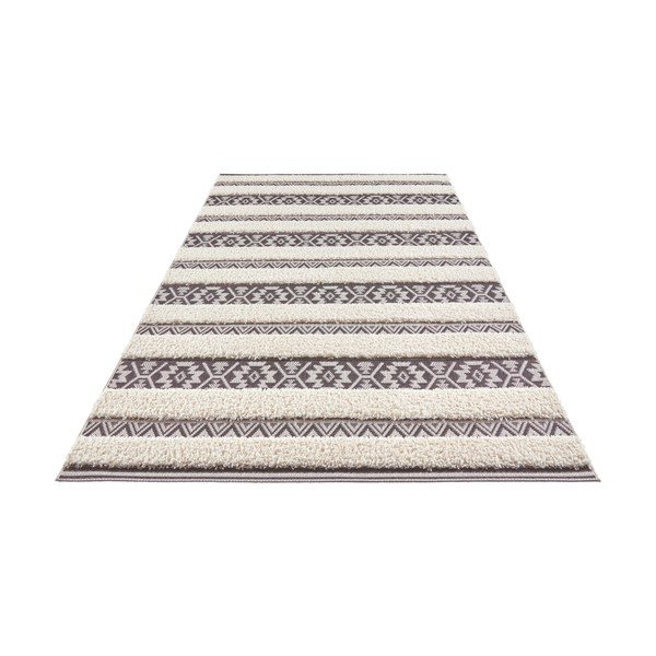 Temara krémszín-fekete szőnyeg, 200 x 290 cm - Mint Rugs-image-2