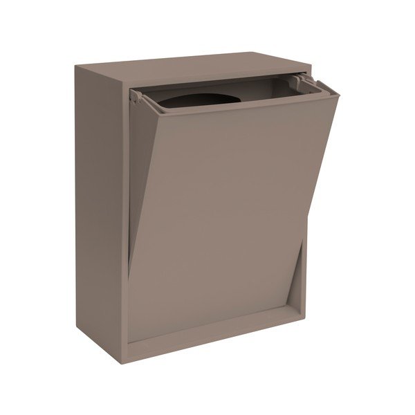 Világosbarna újrahasznosított műanyag szelektív-fali szemetes Recycling Box – ReCollector