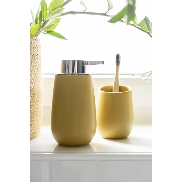 Sárga kerámia szappanadagoló 0.32 l Badi – Wenko-image-2