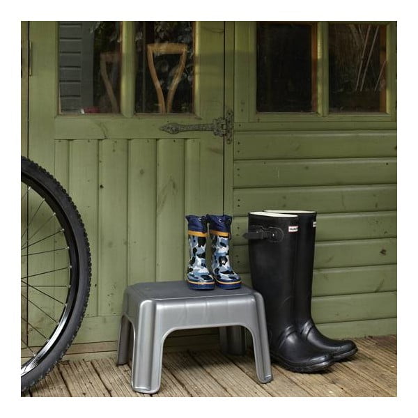 Step Stool Metallic szürke fellépő - Addis-image-1