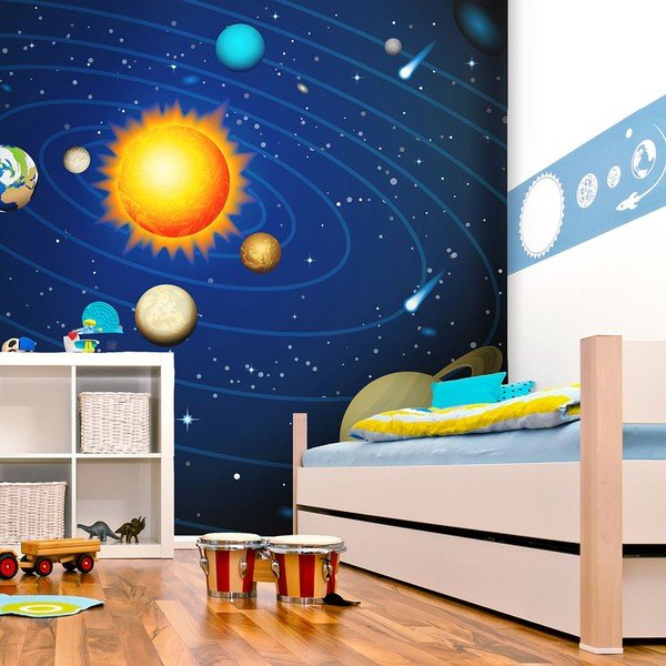 Solar System nagyméretű tapéta, 200 x 154 cm - Artgeist-image-1