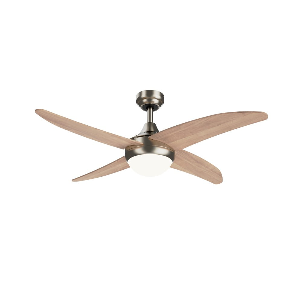 Világos natúr színű mennyezeti lámpa időzítő funkcióval, ventilátorral ø 13 cm Achilia  SULION