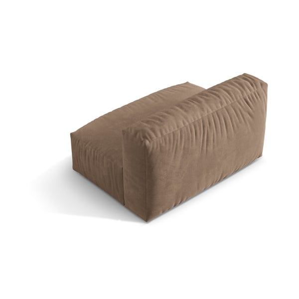 Világosbarna bársony kanapé modul (középső rész) Martina – Micadoni -image-2