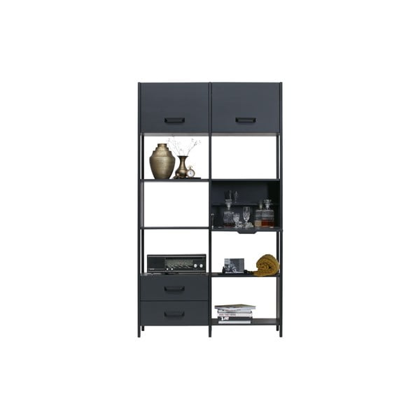 Fekete polcos elem 4 fiókkal - BePureHome-image-4