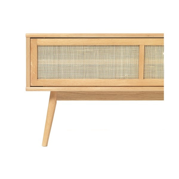 Natúr színű TV-állvány tölgyfa dekorral 150x50 cm Barrali – Unique Furniture-image-4