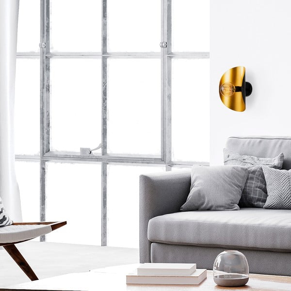 Fekete-aranyszínű fali lámpa Sivani – Opviq lights-image-4