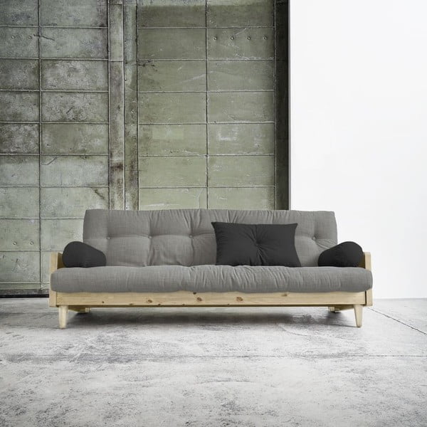 Indie Natural/Granite Grey/Dark Grey kinyitható kanapé - Karup-image-2