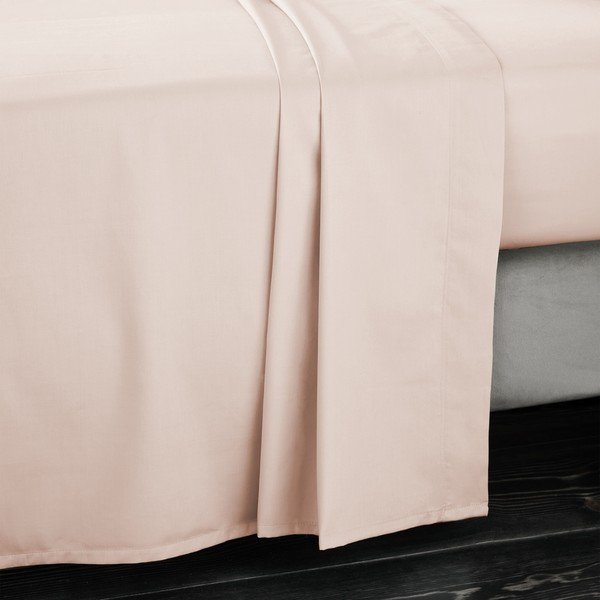 Bézs pamut-szatén lepedő 180x260 cm Cotton Sateen – Bianca-image-1