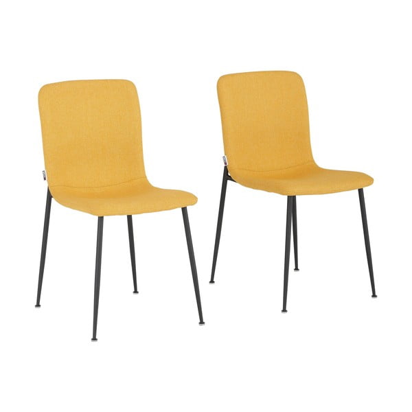 Sárga étkezőszék szett 2 db-os Faye - Støraa-image-3