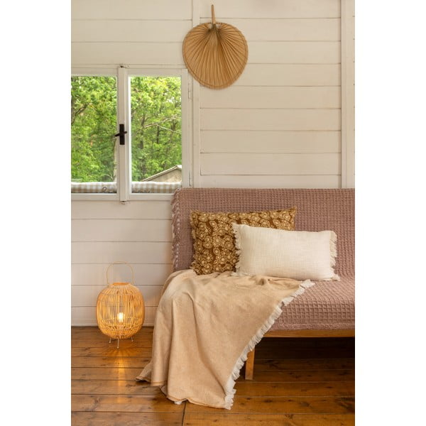 Rattan asztali lámpa - Casa Selección-image-1