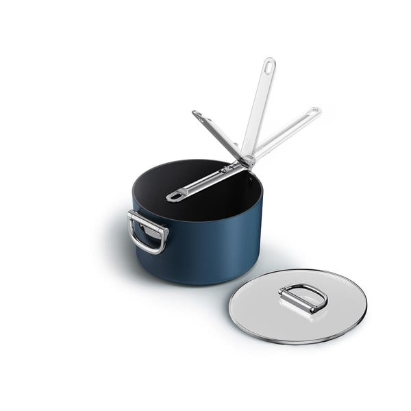 Indukciós tűzhelyhez alkalmas edény fedővel, kerámia felülettel Space – Joseph Joseph-image-3