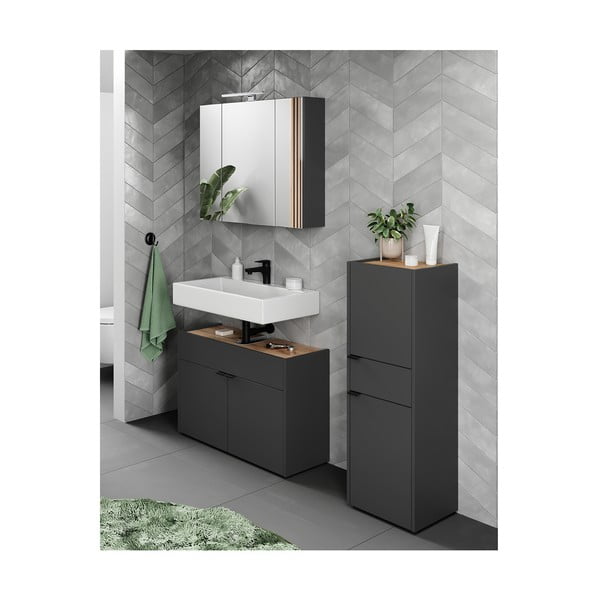Antracitszürke fürdőszobai bútor szett Forano – Germania-image-2