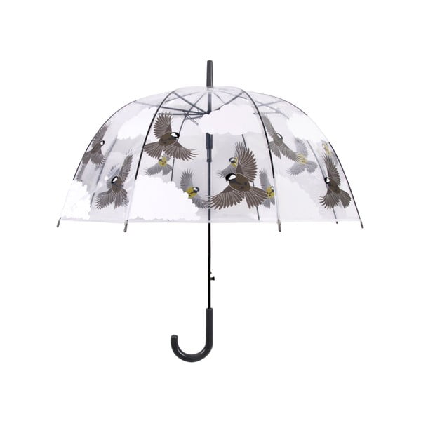 Átlátszó, madármintás esernyő, ⌀ 80,8 cm - Esschert Design-image-3