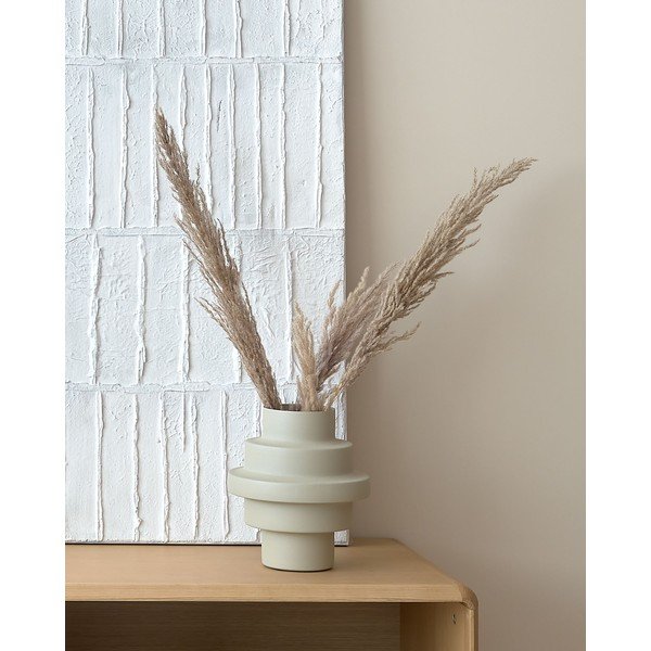 Bézs acél váza (magasság 23 cm) Velia – Kave Home-image-1