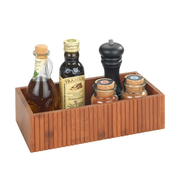 Natúr színű bambusz tárolódoboz 30x15x8 cm Mera – Wenko-image-4