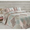 Krémszínű steppelt ágytakaró franciaágyra és 2 párnahuzat szett Andalucia – Mijolnir