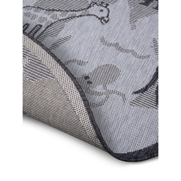 Szürke kerek szőnyeg ø 120 cm Animal World – Hanse Home-image-3