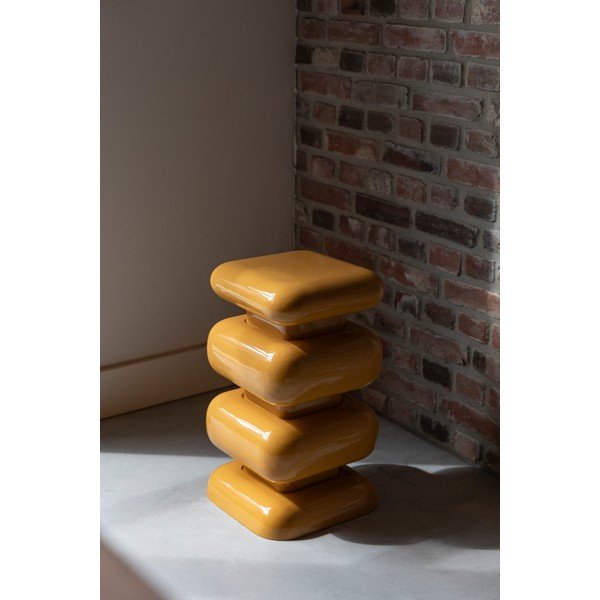 Fém tárolóasztal 29x29 cm Stubby – Dutchbone-image-1