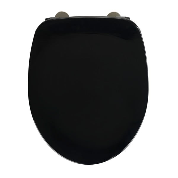 Armonia fekete WC-ülőke, 44,5 x 37 cm - Wenko