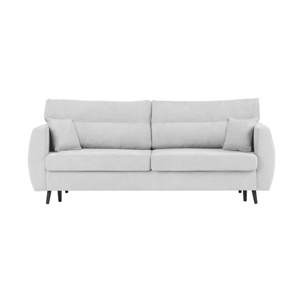 Brisbane háromszemélyes ezüstszínű kinyitható kanapé tárolóval, 231 x 98 x 95 cm - Cosmopolitan design