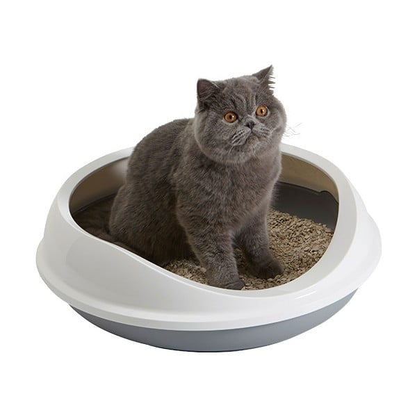 Fehér-szürke macskatoalett 49x55 cm Savic Figaro – Plaček Pet Products-image-1