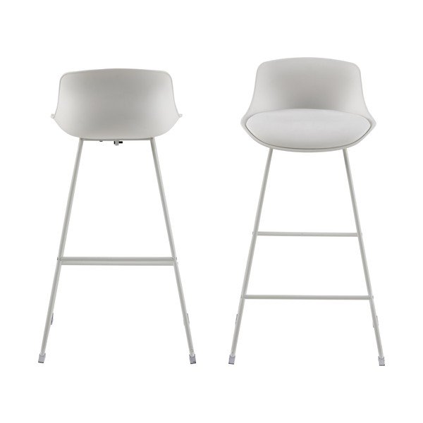 Fehér bárszék (ülésmagasság 76 cm) Tina – Actona-image-3