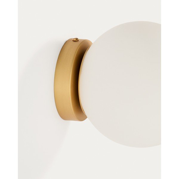 Fehér-aranyszínű fali lámpa ø 15 cm Brisia – Kave Home-image-3