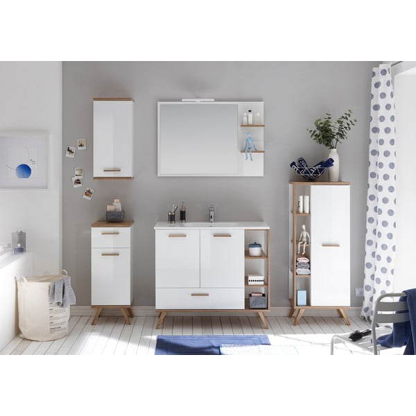 Fali tükör polcokkal 100x75 cm Set 923 - Pelipal-image-3