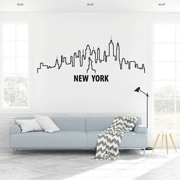 New York Design falmatrica város körvonalával - Ambiance