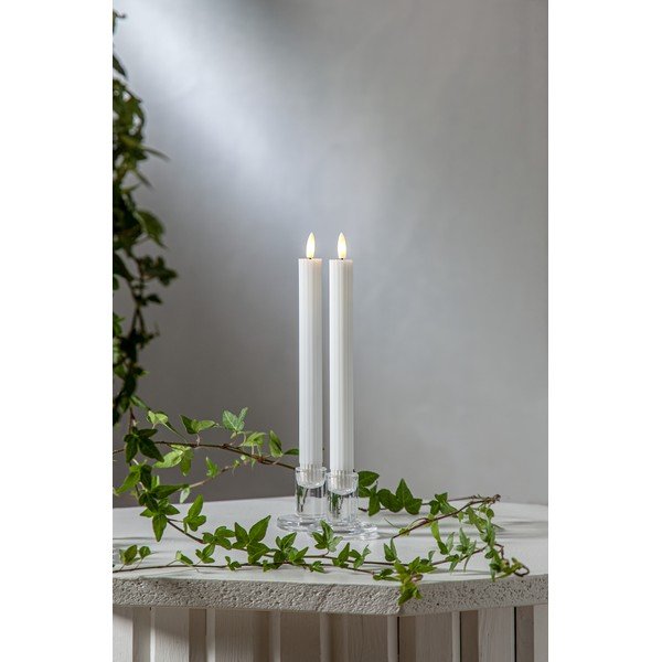 LED gyertya szett 2 db-os (magasság 25 cm) Flamme Stripe – Star Trading-image-3