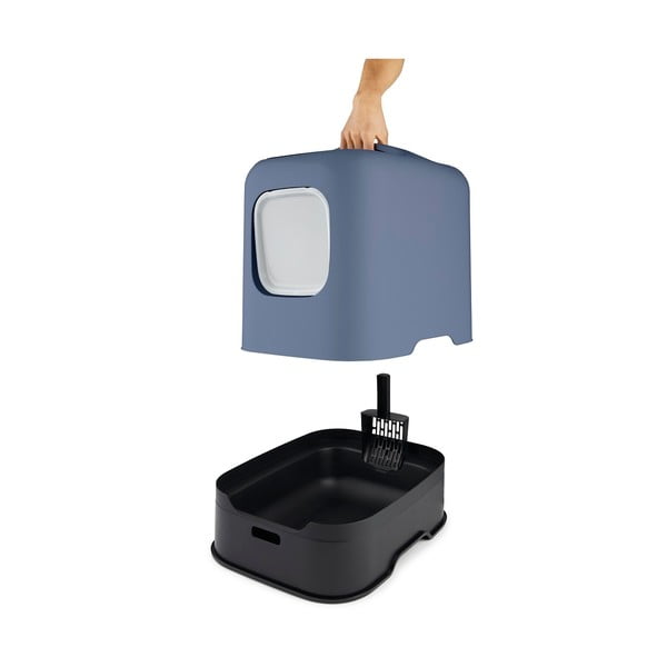 Sötétkék macskatoalett 40x51 cm Biala – Rotho-image-2