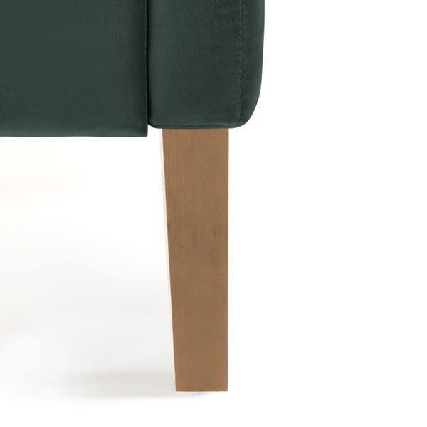 Kent petróleumzöld ágy természetes lábakkal, 160 x 200 cm - Vivonita-image-2