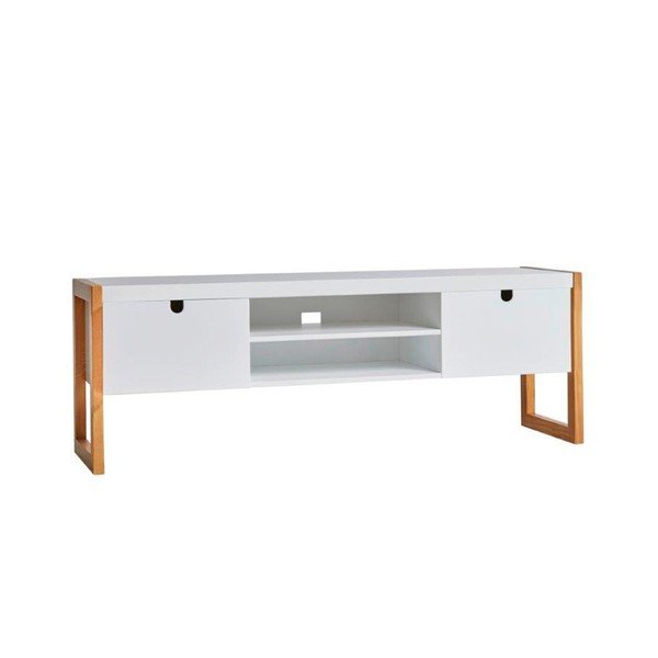 Square fehér TV-állvány, 140 x 45 cm - Marckeric-image-2