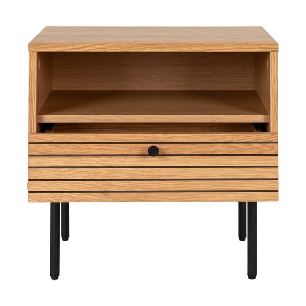 Tárolóasztal tölgyfa dekoros asztallappal 40x50 cm Kyoto – House Nordic-image-3